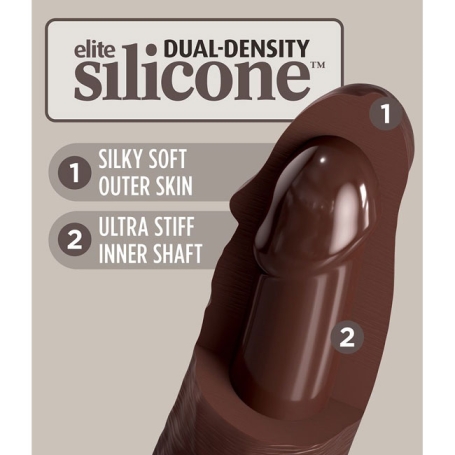 Фаллос King Cock 7" Silicone Dual Density