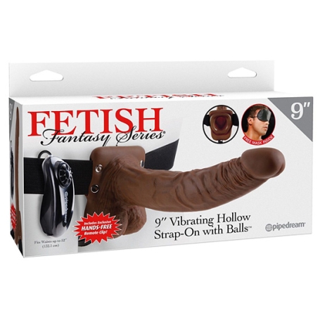 Вибрострапон полый Pipedream 9" Vibrating Hollow