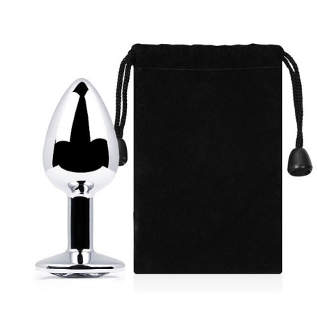 Пробка Jewelry Plug - Silver Small Clear