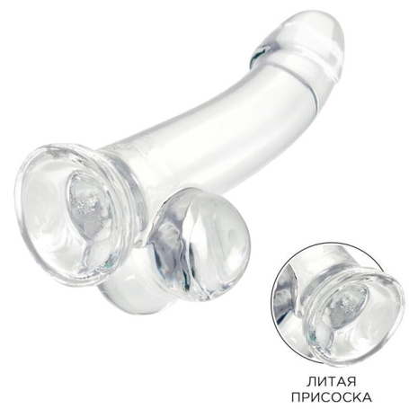 Прозрачный фаллоимитатор A-toys Cryst