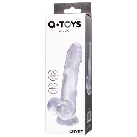 Прозрачный фаллоимитатор A-toys Cryst