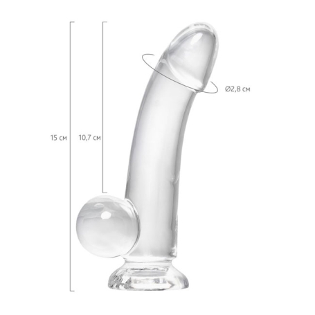 Прозрачный фаллоимитатор A-toys Cryst