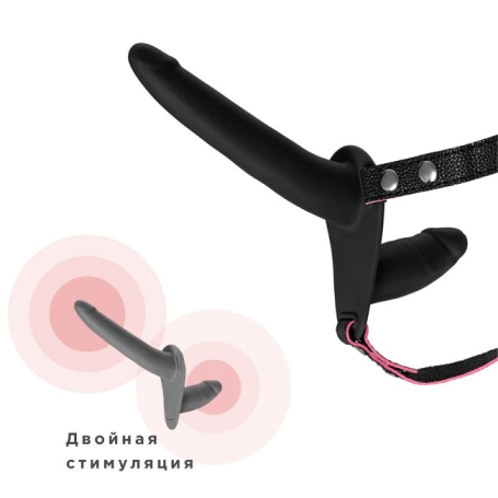 Страпон ToyFa Black&amp;Red