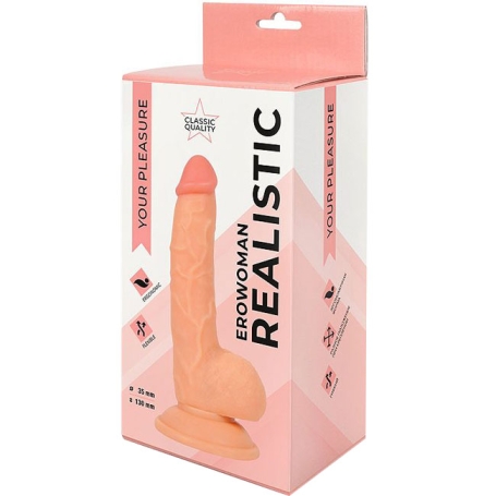 Фаллос на присоске Erowoman Realistic