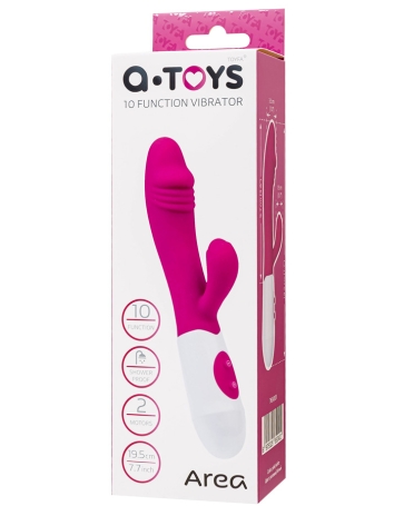 Вибратор A-toys Area со стимулятором клитора