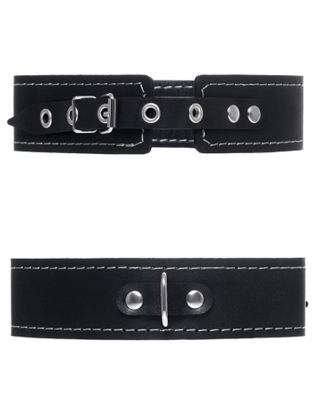 Ошейник из кожи с поводком Pecado