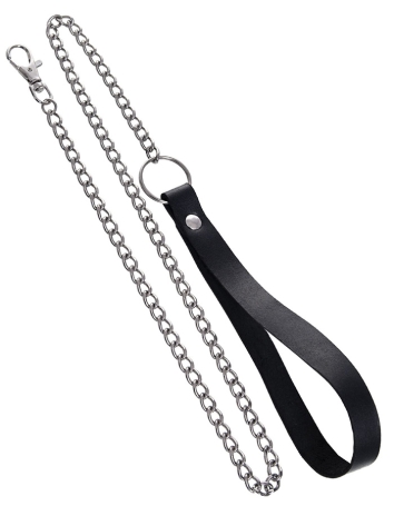 Ошейник из кожи с поводком Pecado