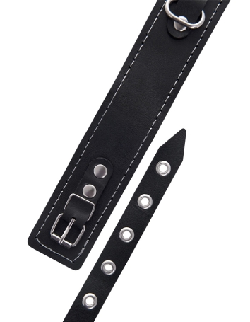 Ошейник из кожи с поводком Pecado