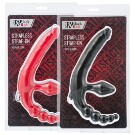Страпон безремневой Black&amp;Red с вибрацией