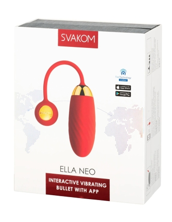 Виброяйцо Svakom Ella Neo красное