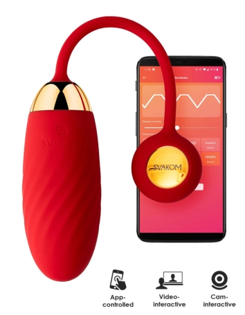 Виброяйцо Svakom Ella Neo красное